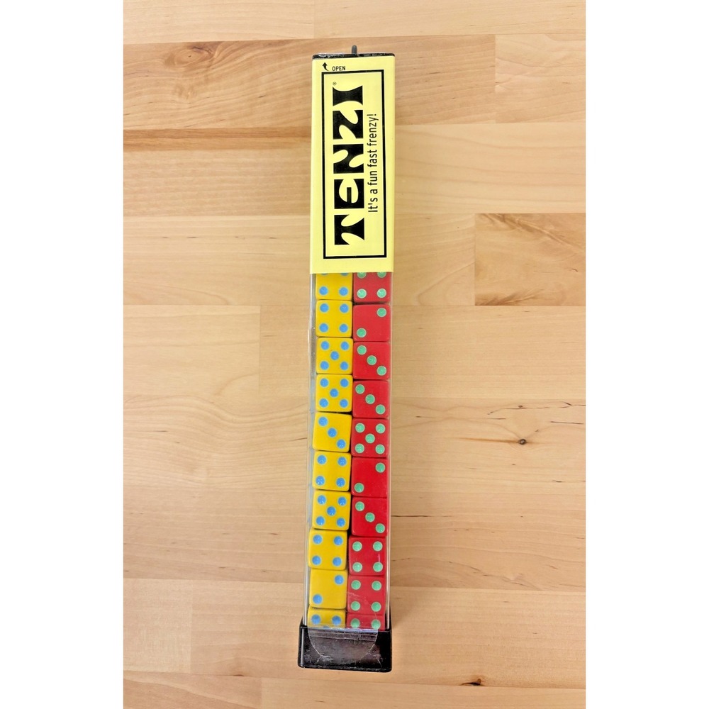 TENZI Dice Game 4 Colors Yellow Red Blue Green Fast Frenzy Family Party NEW
